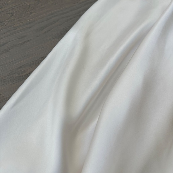 Reformation Arianwen Satin Gown Dress Wedding Bridal Fior Di Latte Sz 4 w/ tags - Picture 9 of 14